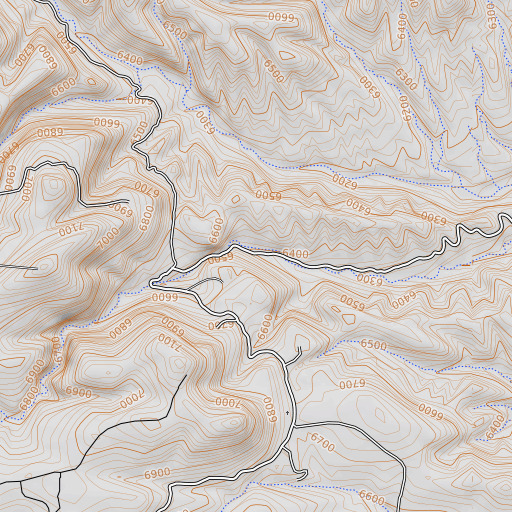 OpenTopoMap map of Fierro Well, NM