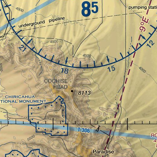 FAA VFR chart of Outlaw Spring, AZ