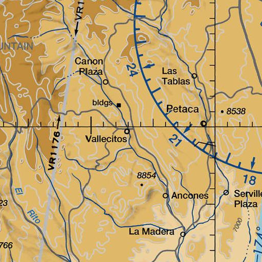 FAA VFR chart of Cañada de Borracho, NM