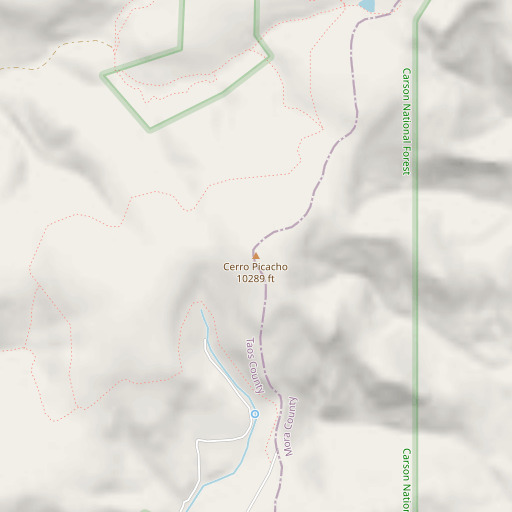 OpenStreetMap map of Cerro Picacho, NM