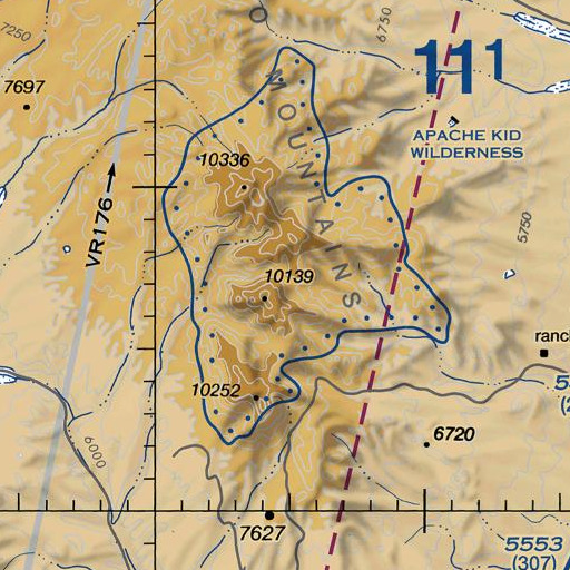 FAA VFR chart of Crest Trail, NM