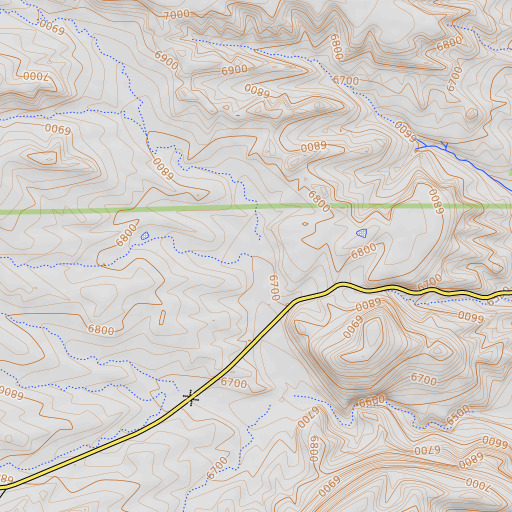 OpenTopoMap map of Desague Aguita, NM