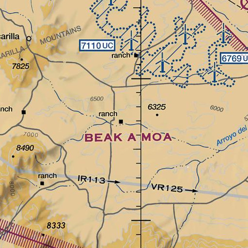 FAA VFR chart of Eldridge Ranch, NM