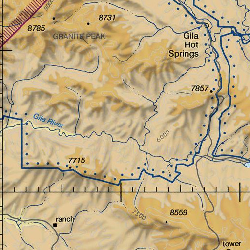 FAA VFR chart of Grapevine Spring, NM