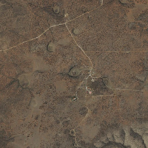 Aerial imagery of Hackberry Lake, NM