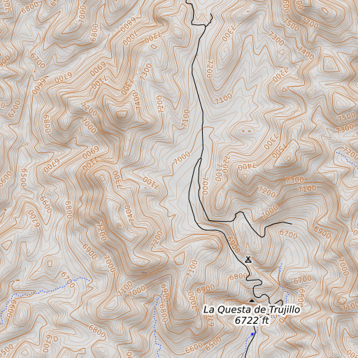 OpenTopoMap map of Luna Park, NM