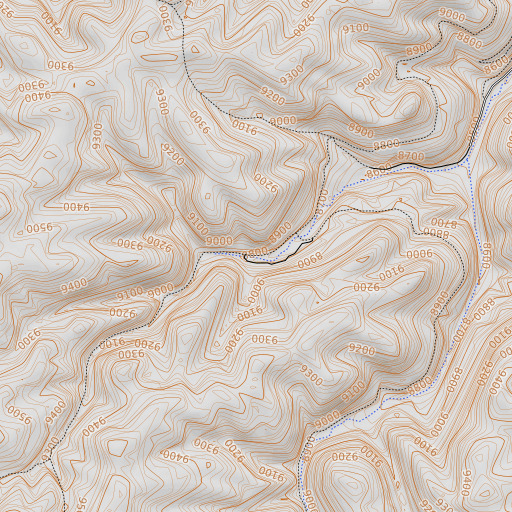 OpenTopoMap map of Mauldin Spring, NM