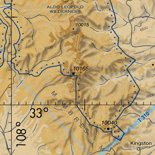 FAA VFR chart of McKnight Mountain, NM