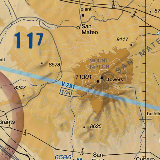 FAA VFR chart of Mirabel Spring, NM
