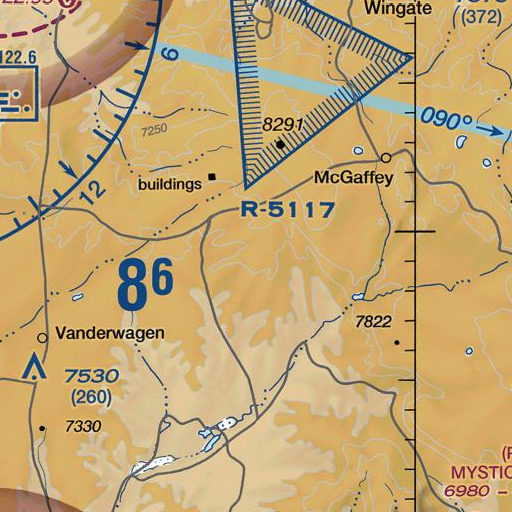 FAA VFR chart of Red Mesa, NM