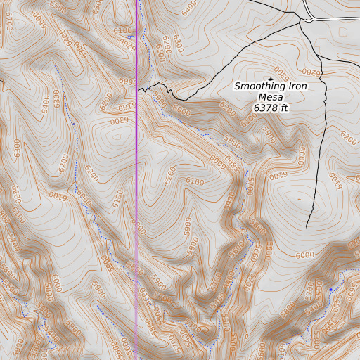 OpenTopoMap map of Rincon Flats, NM