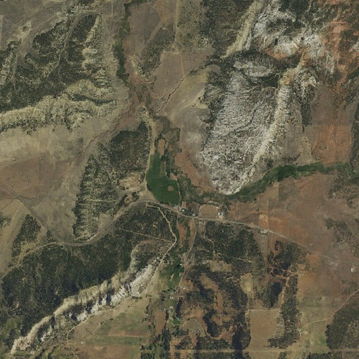 Aerial imagery of Rio Capulin, NM