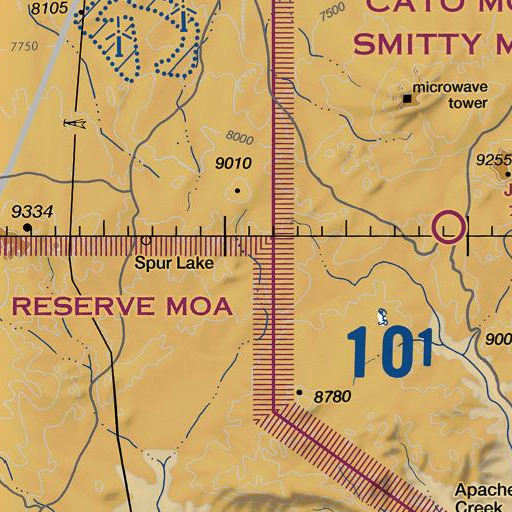 FAA VFR chart of Rita Blanca Spring, NM