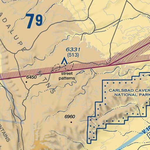 FAA VFR chart of Robinson Draw, NM