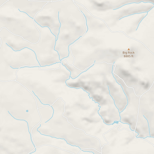 OpenStreetMap map of Poso Spring, NM