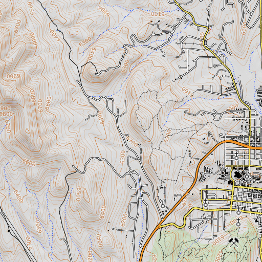 OpenTopoMap map of Breman, NM