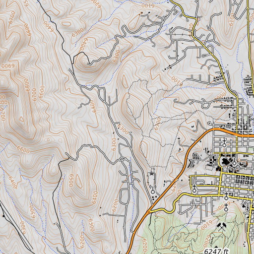 OpenTopoMap map of Emma, NM