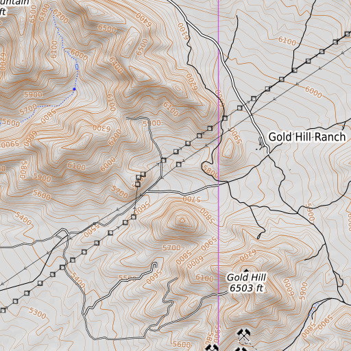 OpenTopoMap map of Orogrande, NM