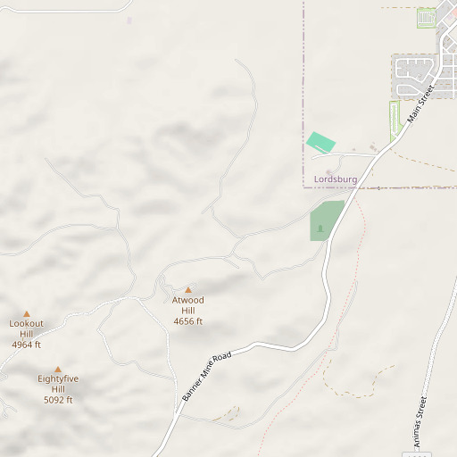OpenStreetMap map of Yellow Jacket, NM