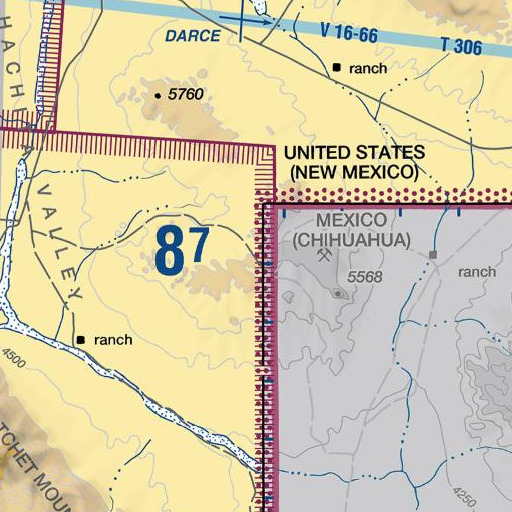 FAA VFR chart of Doyle Mine, NM