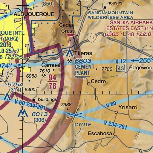 FAA VFR chart of Lowdermilk Pit, NM