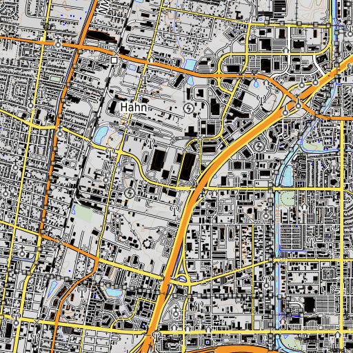 OpenTopoMap map of Montgomery Pit, NM