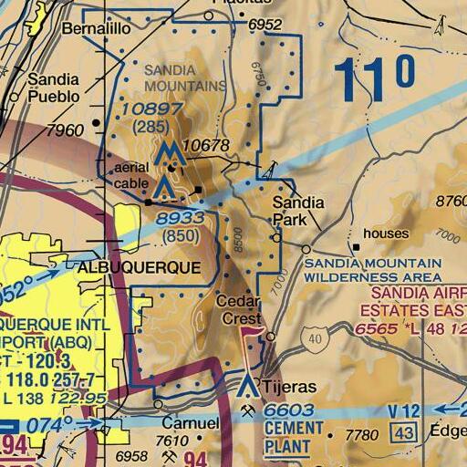 FAA VFR chart of Old Drop, NM