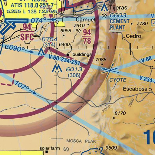 FAA VFR chart of Quail Lode, NM