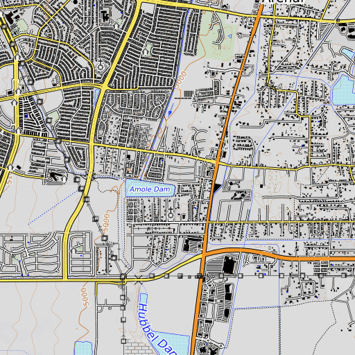 OpenTopoMap map of Sena Pit, NM
