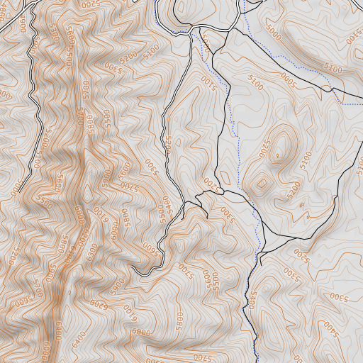 OpenTopoMap map of Cox Mine, NM