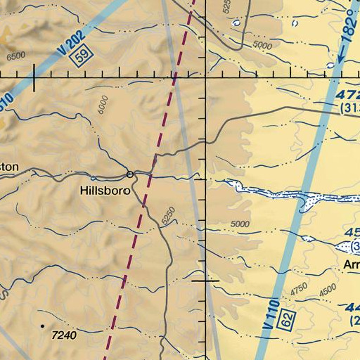 FAA VFR chart of Hall Mine, NM