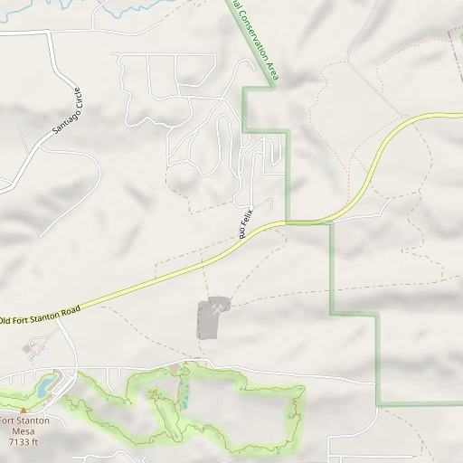 OpenStreetMap map of Angus Pet, NM