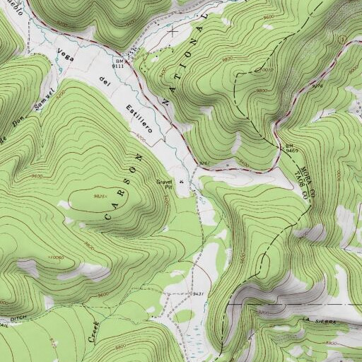 USGS 24K topo map of Limestone Quarry, NM