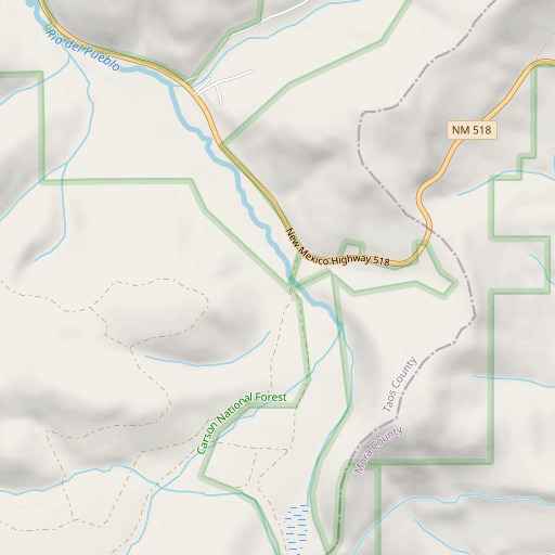 OpenStreetMap map of Limestone Quarry, NM