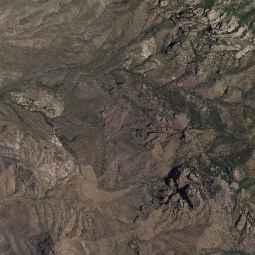Aerial imagery of Silver Cliff, NM