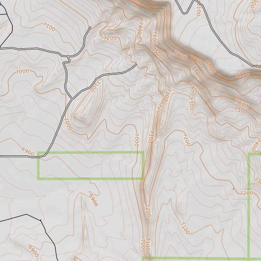 OpenTopoMap map of Zia, NM