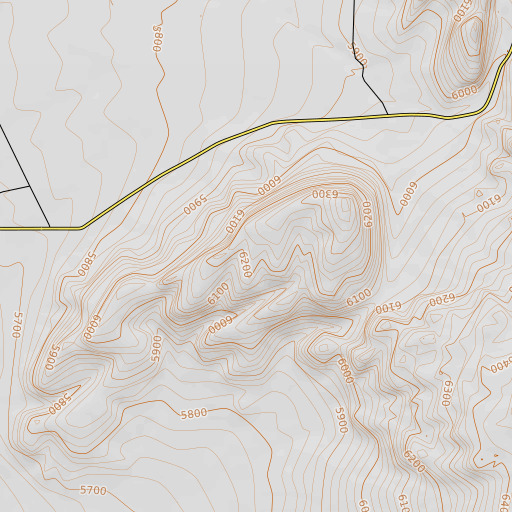 OpenTopoMap map of Bald Hills, NM