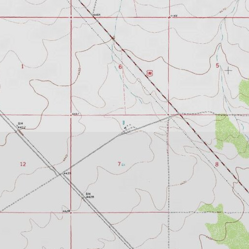USGS 24K topo map of 10081 Water Well, NM