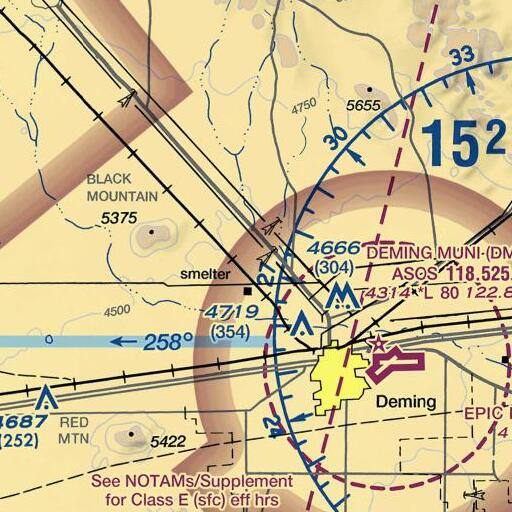 FAA VFR chart of 10081 Water Well, NM