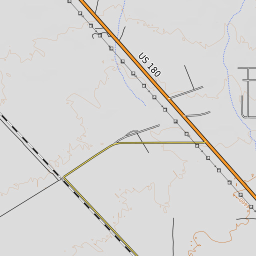 OpenTopoMap map of 10081 Water Well, NM