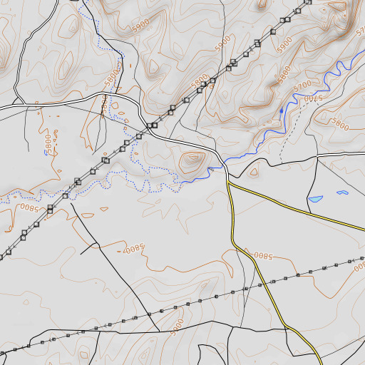 OpenTopoMap map of Parrish Creek, AZ