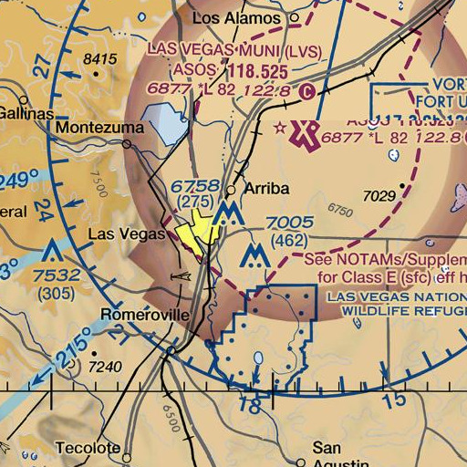 FAA VFR chart of Heights, NM