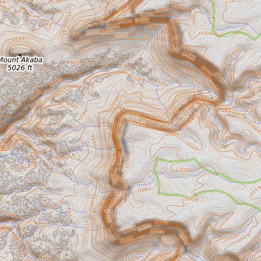 OpenTopoMap map of Paya Point, AZ