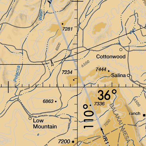 FAA VFR chart of Peaches Spring, AZ