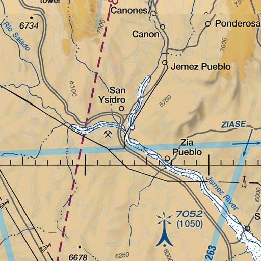 FAA VFR chart of Rio Salado, NM