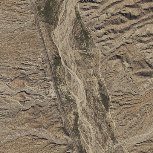 Aerial imagery of Pearson Falls Wash, AZ