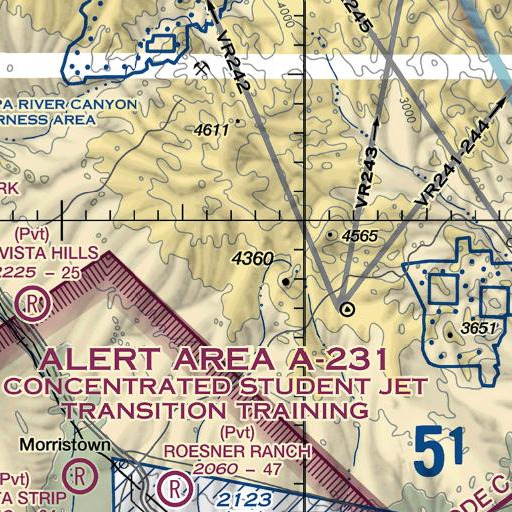 FAA VFR chart of Mount Pechan, AZ