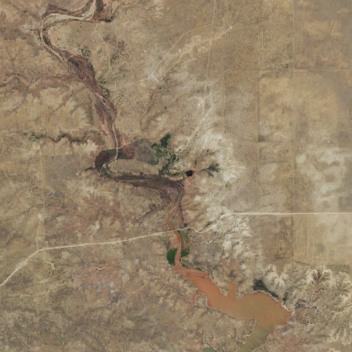 Aerial imagery of Cluck, NM