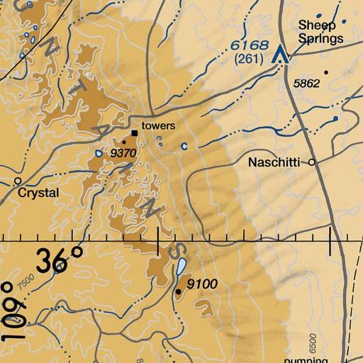 FAA VFR chart of 14N-2 Spring, NM