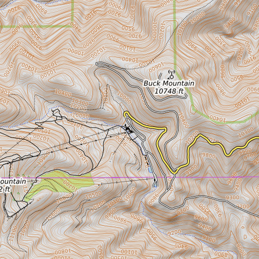 OpenTopoMap map of Oscars Ski Trail, NM